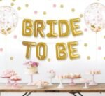Bride To Be Foil Balloon Set - Gold/Silver