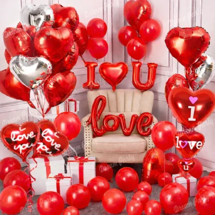 Love Decorations Theme Balloons Set