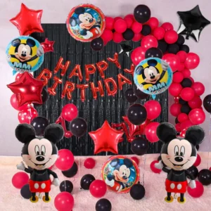 Mickey Mouse Theme Birthday Party Decorations Full Set of Balloons & Items