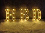 LED Alphabets/Digits for Table/Floor Decorations