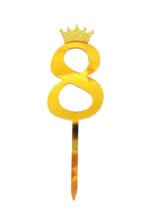 Digit Acrylic Cake Topper Golden - Image 10
