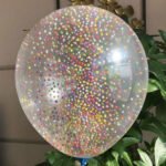 Multi Color Thermocol Balls Confetti Balloons 12 Inch - 10 Pcs - Image 2