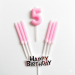 Happy Birthday Pastel Number HBD Cake Candles - Image 7
