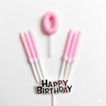 Happy Birthday Pastel Number HBD Cake Candles - Image 2