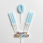 Happy Birthday Pastel Number HBD Cake Candles - Image 3
