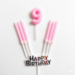 Happy Birthday Pastel Number HBD Cake Candles - Image 19
