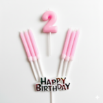 Happy Birthday Pastel Number HBD Cake Candles - Image 9