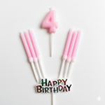Happy Birthday Pastel Number HBD Cake Candles - Image 15