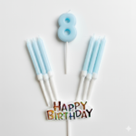 Happy Birthday Pastel Number HBD Cake Candles - Image 6