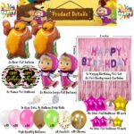 Masha and The Bear Theme Birthday Decorations Full Set of Balloons & Items - Image 2