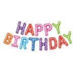 Happy Birthday Foil Balloons Banner - Image 4
