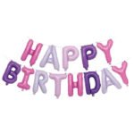 Happy Birthday Foil Balloons Banner - Image 13