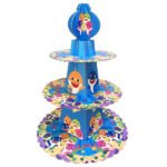 Cartoon Theme 3 Tier Round Cardboard Cup Cake Stand - Image 5