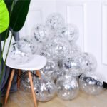 Confetti Balloons 12 Inch - Single Color 5 Pcs Pack - Image 3