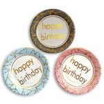 Happy Birthday Party Plates - 10 Pcs Pack