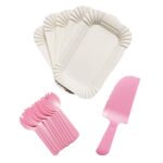 Cake Knife, Forks and Plates Set of 10 Pcs - Image 4
