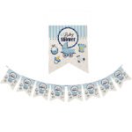 Baby Shower Party Bunting Flags Banner - 8 Flags - Image 2